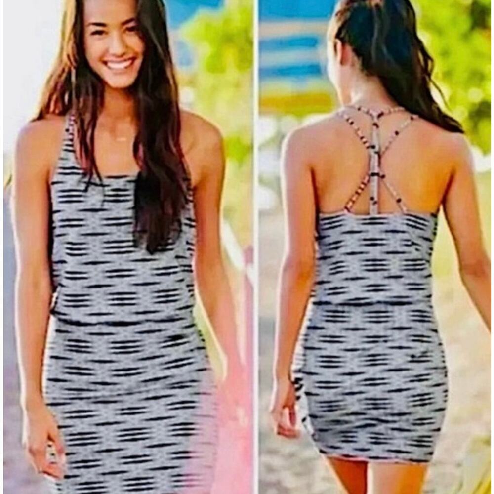 Athleta Ariel Venice Strappy Active Dress Built in Bra Midi Sz S